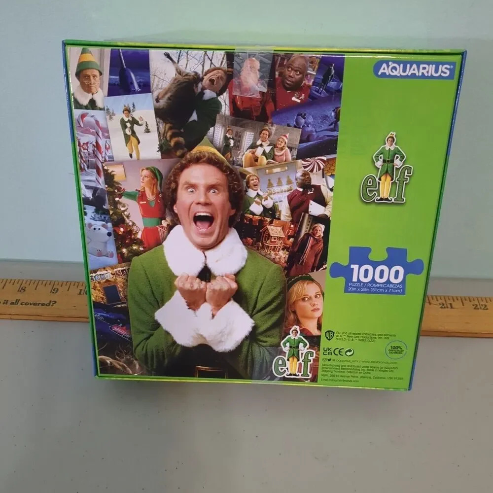 BUDDY THE ELF Christmas Puzzle Movie Elf 1000 Pc Aquarius